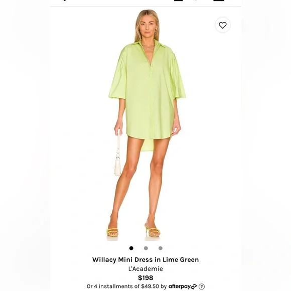 L'Academie | Dresses | L Academie Willacy Mini Dress In Lime Green |  Poshmark